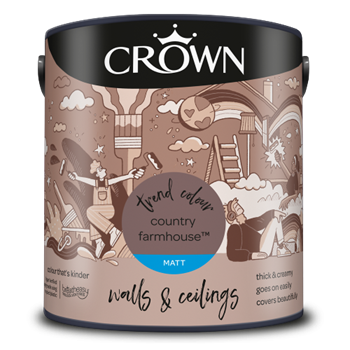 Crown Walls & Ceilings Matt Emulsion - Country Farmhouse - 2.5L