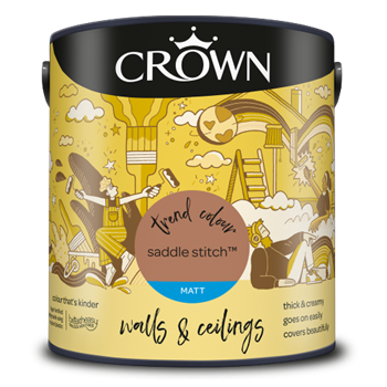 Crown Walls & Ceilings Matt Emulsion - Saddle Stitch - 2.5L