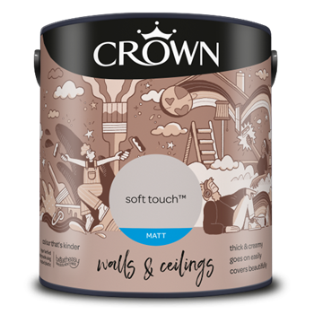 Crown Walls & Ceilings Matt Emulsion - Soft Touch - 2.5L