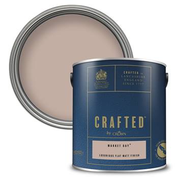 CRAFTED™ by Crown Luxurious Flat Matt Emulsion - Premium Interior Wall, Ceiling and Wood Paint - Market Day™ - 2.5L