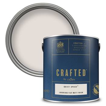 CRAFTED™ by Crown Luxurious Flat Matt Emulsion - Premium Interior Wall, Ceiling and Wood Paint - Quiet Space™ - 2.5L