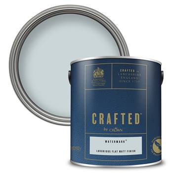 CRAFTED™ by Crown Luxurious Flat Matt Emulsion - Premium Interior Wall, Ceiling and Wood Paint - Watermark™ - 2.5L