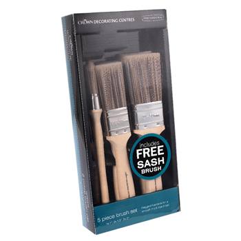 Crown Decorating Centres Professional Synthetic Brush Set - 6 Piece