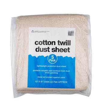 Hamilton Cotton Twill Dust Sheets 5 Pack 12 x 9"
