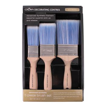 Crown Decorating Centres Ultimate Advanced Synthetic 5 Piece Brush Set