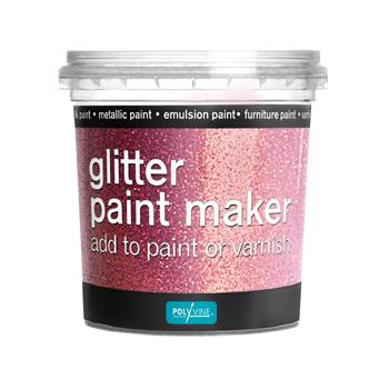 Polyvine Glitter Paint Maker Pink 75g
