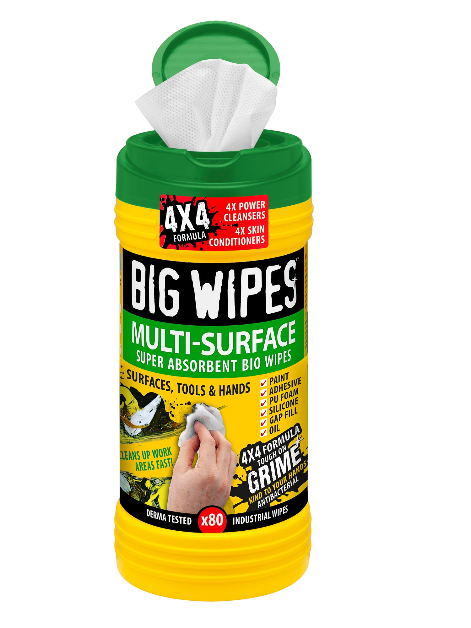 Big Wipes MultiSurface Green Biodegradeable wipes Cleaning