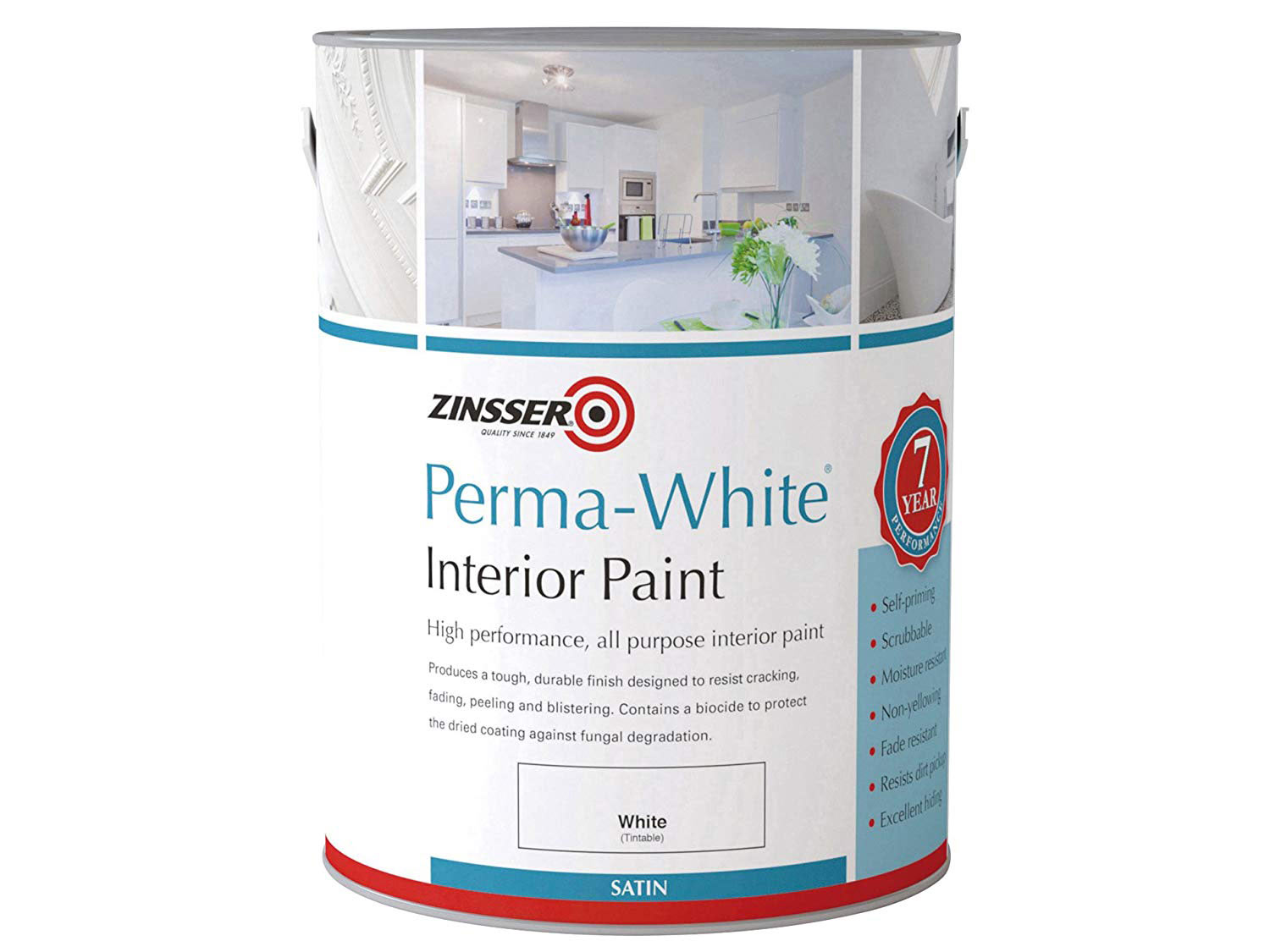 Zinsser Perma White Satin Spray Paint