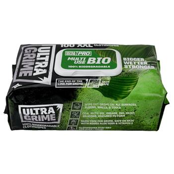 Uniwipe Ultragrime Biodegradable Wipes Pack Of 100